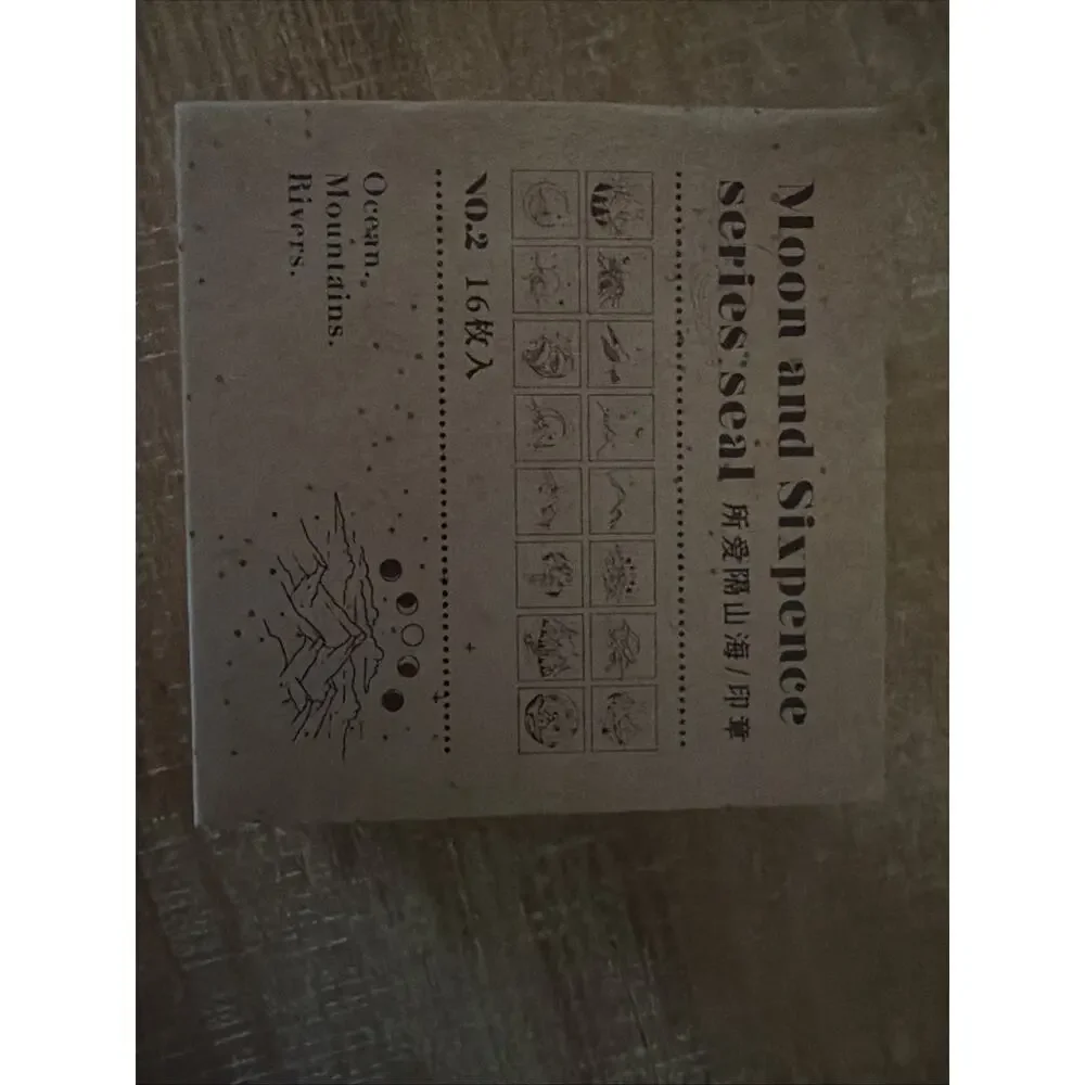 Mr Paper Moon & Sixpence Series Seal No 2 Ocean Mountains Rivers New In Package